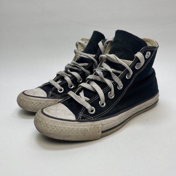 Converse Chuck Taylor All Star High Top Sneakers Black Canvas Shoes Women's 5.5 - Picture 1 of 16